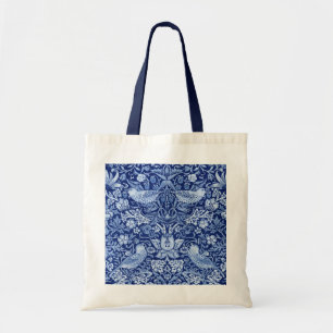 Strawberry Thief Blue Monotone, William Morris Tote Bag