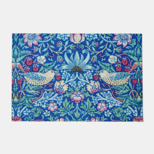 Strawberry Thief Blue, William Morris Doormat