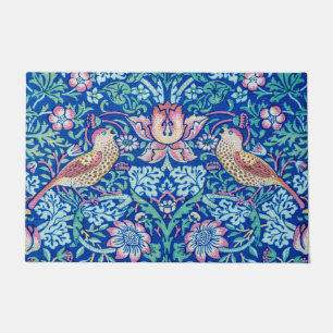 Strawberry Thief Blue, William Morris Doormat