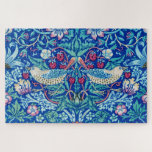 Strawberry Thief Blue, William Morris Jigsaw Puzzle<br><div class="desc">William Morris (24 March 1834 – 3 October 1896) was a British textile designer, poet, novelist, translator, and socialist activist associated with the British Arts and Crafts Movement. He was a major contributor to the revival of traditional British textile arts and methods of production. His literary contributions helped to establish...</div>