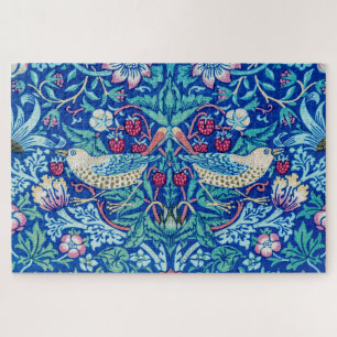 Strawberry Thief Blue, William Morris Jigsaw Puzzle