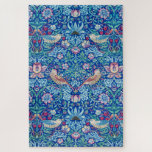 Strawberry Thief Blue, William Morris Jigsaw Puzzle<br><div class="desc">William Morris (24 March 1834 – 3 October 1896) was a British textile designer, poet, novelist, translator, and socialist activist associated with the British Arts and Crafts Movement. He was a major contributor to the revival of traditional British textile arts and methods of production. His literary contributions helped to establish...</div>