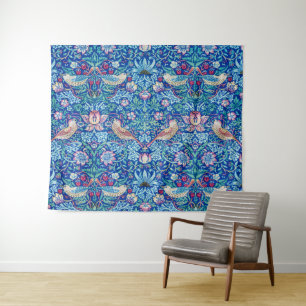 Strawberry Thief Blue, William Morris Tapestry