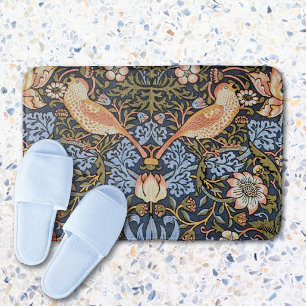 Strawberry Thief by William Morris Bath Mat