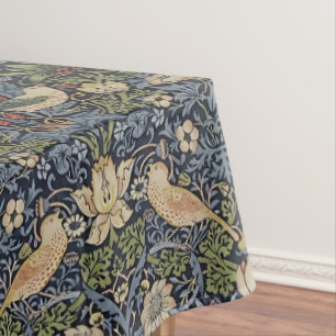 Strawberry Thief by William Morris Indigo Mineral Tablecloth