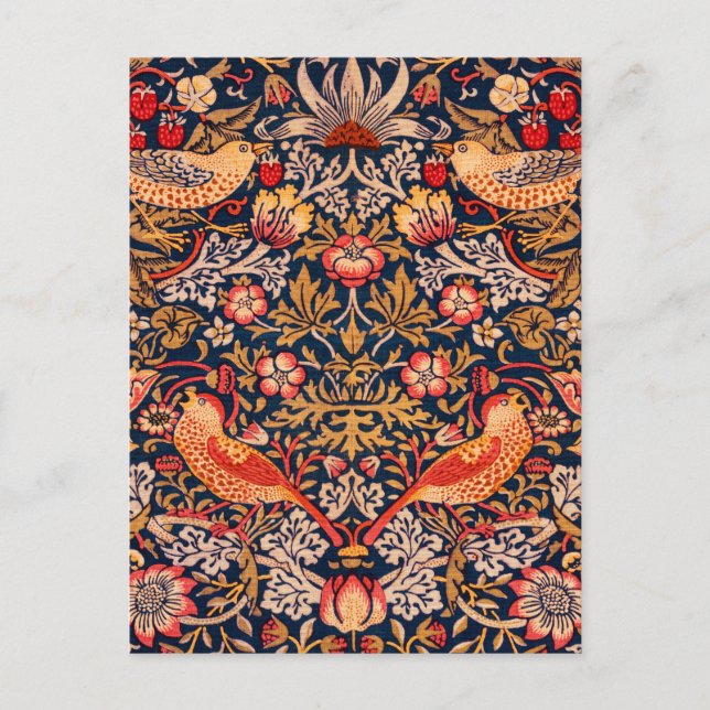 Strawberry Thief by William Morris Postcard (Front)