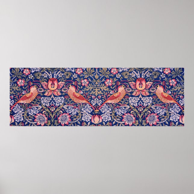 Strawberry Thief by William Morris Poster (Front)