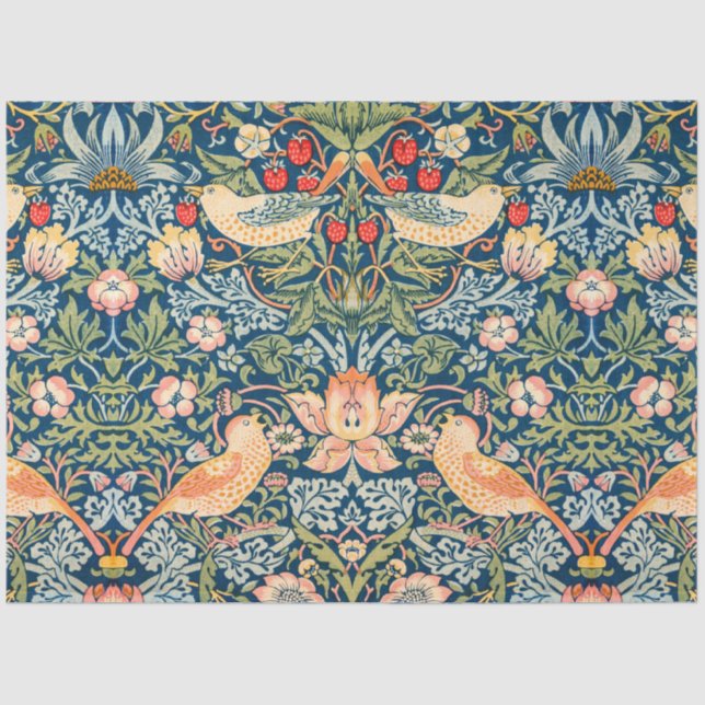 Strawberry Thief (by William Morris) Tissue Paper (Front)