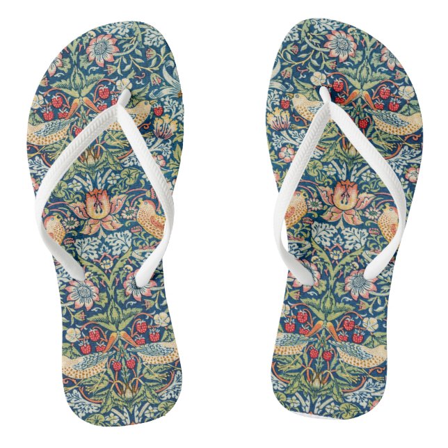 Strawberry thief - Design of William Morris Jandals (Footbed)