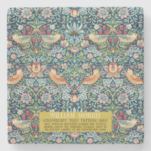 Strawberry thief - Design of William Morris  Stone Coaster