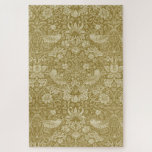 Strawberry Thief Gold, William Morris Jigsaw Puzzle<br><div class="desc">William Morris (24 March 1834 – 3 October 1896) was a British textile designer, poet, novelist, translator, and socialist activist associated with the British Arts and Crafts Movement. He was a major contributor to the revival of traditional British textile arts and methods of production. His literary contributions helped to establish...</div>