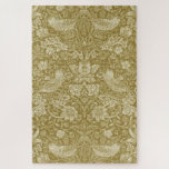 Strawberry Thief Gold, William Morris Jigsaw Puzzle<br><div class="desc">William Morris (24 March 1834 – 3 October 1896) was a British textile designer, poet, novelist, translator, and socialist activist associated with the British Arts and Crafts Movement. He was a major contributor to the revival of traditional British textile arts and methods of production. His literary contributions helped to establish...</div>