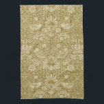 Strawberry Thief Gold, William Morris Tea Towel<br><div class="desc">William Morris (24 March 1834 – 3 October 1896) was a British textile designer, poet, novelist, translator, and socialist activist associated with the British Arts and Crafts Movement. He was a major contributor to the revival of traditional British textile arts and methods of production. His literary contributions helped to establish...</div>
