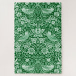 Strawberry Thief Green, William Morris Jigsaw Puzzle<br><div class="desc">William Morris (24 March 1834 – 3 October 1896) was a British textile designer, poet, novelist, translator, and socialist activist associated with the British Arts and Crafts Movement. He was a major contributor to the revival of traditional British textile arts and methods of production. His literary contributions helped to establish...</div>