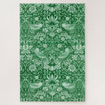 Strawberry Thief Green, William Morris Jigsaw Puzzle<br><div class="desc">William Morris (24 March 1834 – 3 October 1896) was a British textile designer, poet, novelist, translator, and socialist activist associated with the British Arts and Crafts Movement. He was a major contributor to the revival of traditional British textile arts and methods of production. His literary contributions helped to establish...</div>