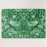 Strawberry Thief Green, William Morris Jigsaw Puzzle<br><div class="desc">William Morris (24 March 1834 – 3 October 1896) was a British textile designer, poet, novelist, translator, and socialist activist associated with the British Arts and Crafts Movement. He was a major contributor to the revival of traditional British textile arts and methods of production. His literary contributions helped to establish...</div>