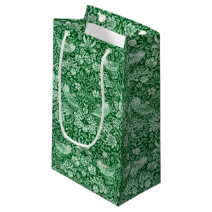 Strawberry Thief Green, William Morris Small Gift Bag