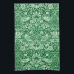 Strawberry Thief Green, William Morris Tea Towel<br><div class="desc">William Morris (24 March 1834 – 3 October 1896) was a British textile designer, poet, novelist, translator, and socialist activist associated with the British Arts and Crafts Movement. He was a major contributor to the revival of traditional British textile arts and methods of production. His literary contributions helped to establish...</div>