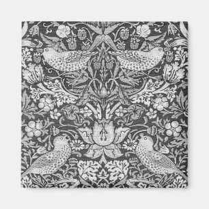 Strawberry Thief Grey, William Morris Magnet