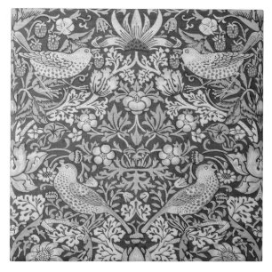 Strawberry Thief Grey, William Morris Tile