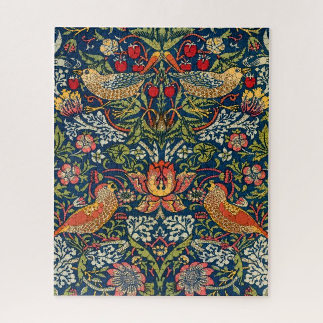 Strawberry Thief, Infinity Dots by After Morris Jigsaw Puzzle (Vertical)