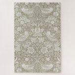 Strawberry Thief Ivory, William Morris Jigsaw Puzzle<br><div class="desc">William Morris (24 March 1834 – 3 October 1896) was a British textile designer, poet, novelist, translator, and socialist activist associated with the British Arts and Crafts Movement. He was a major contributor to the revival of traditional British textile arts and methods of production. His literary contributions helped to establish...</div>