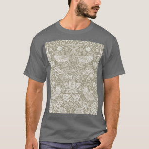 Strawberry Thief Ivory, William Morris T-Shirt