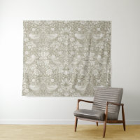 Strawberry Thief Ivory, William Morris