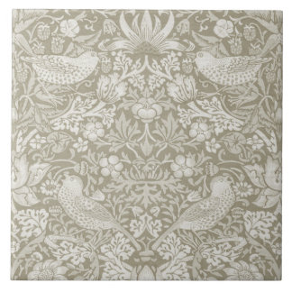 Strawberry Thief Ivory, William Morris Tile