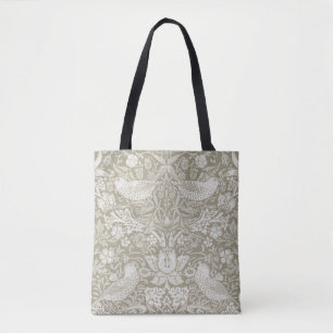 Strawberry Thief Ivory, William Morris Tote Bag