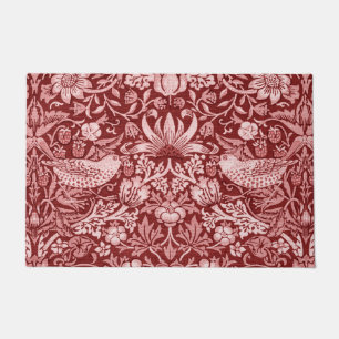 Strawberry Thief Maroon, William Morris Doormat