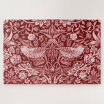 Strawberry Thief Maroon, William Morris Jigsaw Puzzle<br><div class="desc">William Morris (24 March 1834 – 3 October 1896) was a British textile designer, poet, novelist, translator, and socialist activist associated with the British Arts and Crafts Movement. He was a major contributor to the revival of traditional British textile arts and methods of production. His literary contributions helped to establish...</div>
