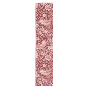 Strawberry Thief Maroon, William Morris Short Table Runner