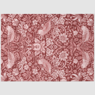 Strawberry Thief Maroon, William Morris Tissue Paper