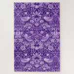 Strawberry Thief Purple, William Morris Jigsaw Puzzle<br><div class="desc">William Morris (24 March 1834 – 3 October 1896) was a British textile designer, poet, novelist, translator, and socialist activist associated with the British Arts and Crafts Movement. He was a major contributor to the revival of traditional British textile arts and methods of production. His literary contributions helped to establish...</div>