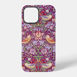 Strawberry Thief Red, William Morris iPhone 12 Case