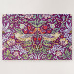 Strawberry Thief Red, William Morris Jigsaw Puzzle<br><div class="desc">William Morris (24 March 1834 – 3 October 1896) was a British textile designer, poet, novelist, translator, and socialist activist associated with the British Arts and Crafts Movement. He was a major contributor to the revival of traditional British textile arts and methods of production. His literary contributions helped to establish...</div>