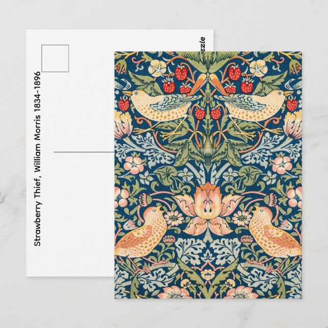 Strawberry Thief, William Morris 1834-1896 - Postcard (Front/Back)