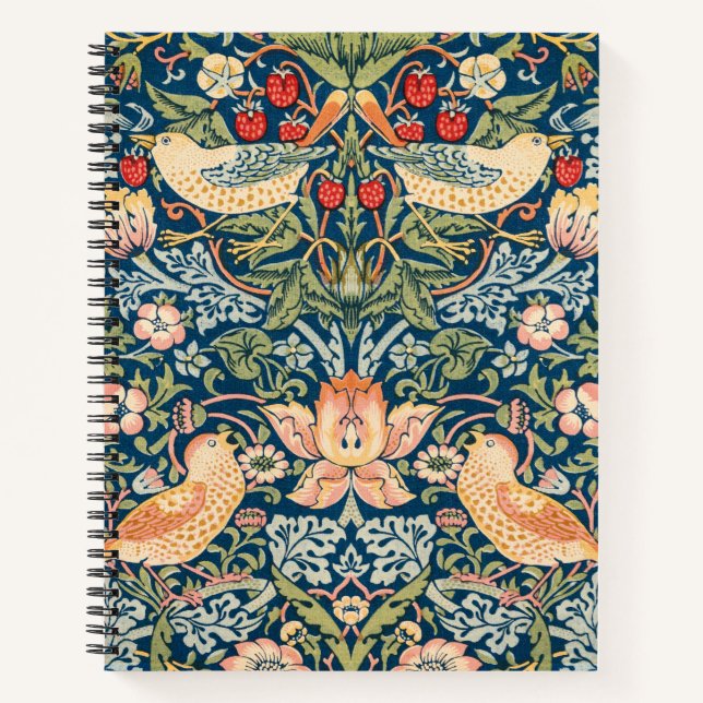 Strawberry Thief, William Morris 1834-1896 -Small Notebook (Front)