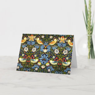 Strawberry Thief, William Morris design Holiday Card