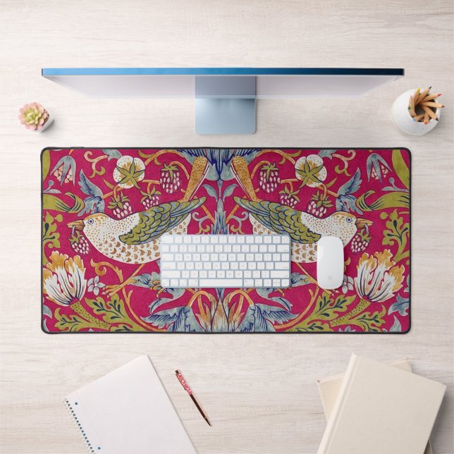 Strawberry Thief, William Morris Desk Mat (Office 1)