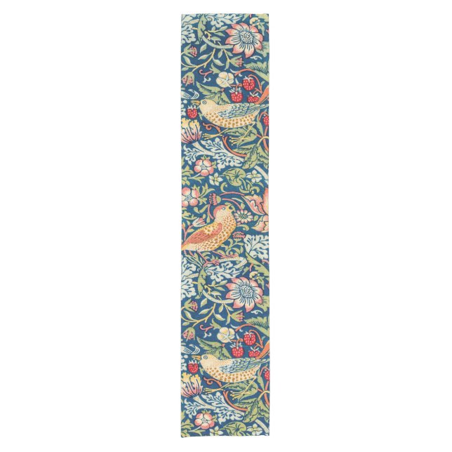 Strawberry Thief, William Morris Short Table Runner (Front)