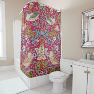 Strawberry Thief, William Morris Shower Curtain