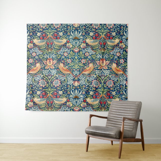 Strawberry Thief, William Morris Tapestry (In Situ (Horizontal))