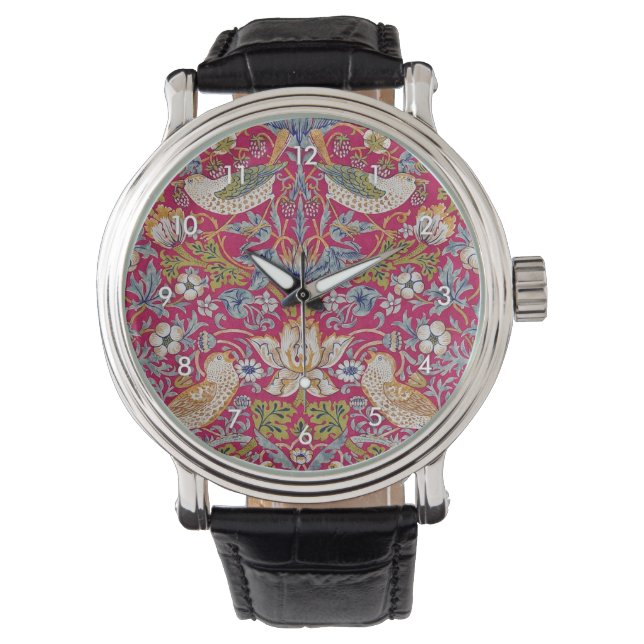 Strawberry Thief, William Morris Watch (Front)