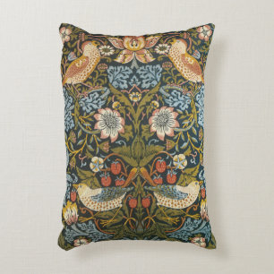 Strawberry Thieves by William Morris, Vintage Art Decorative Cushion