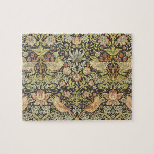 Strawberry Thieves by William Morris, Vintage Art Jigsaw Puzzle