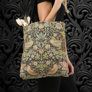 Strawberry Thieves by William Morris, Vintage Art Tote Bag