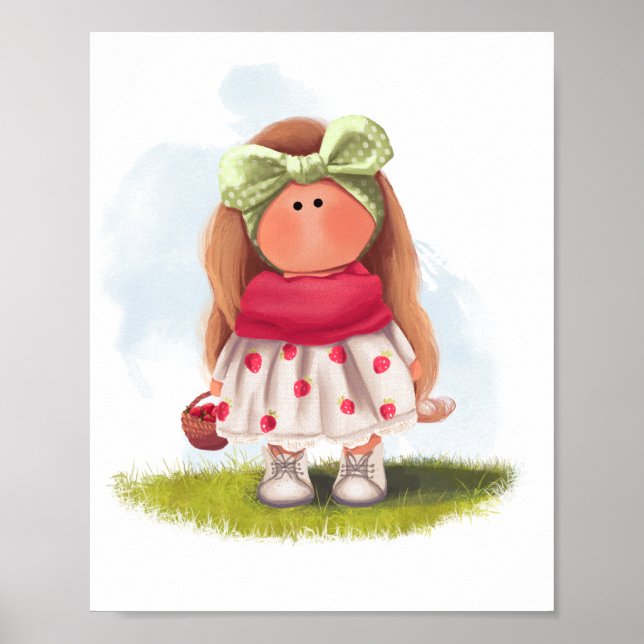 Strawberry Tilda Doll Poster (Front)