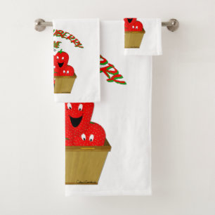 Strawberry Time! Bath Towel Set